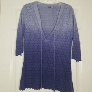 Athleta Eyelet Ombré Swimsuit Cover Up S